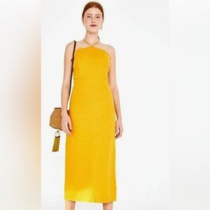 FARM Rio Festone Tie Neck Midi Dress